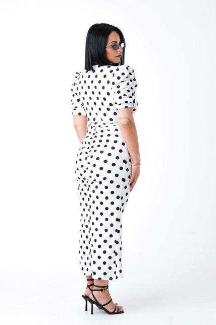 Dress midi pois