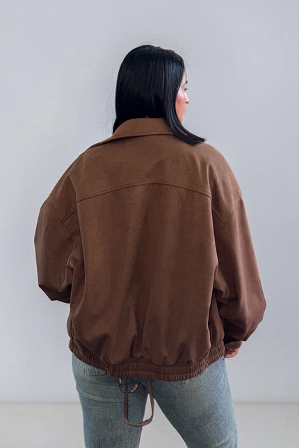 Bomber scamosciato