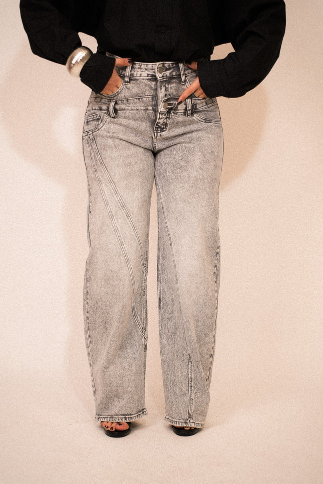 Jeans doppio bustino grey