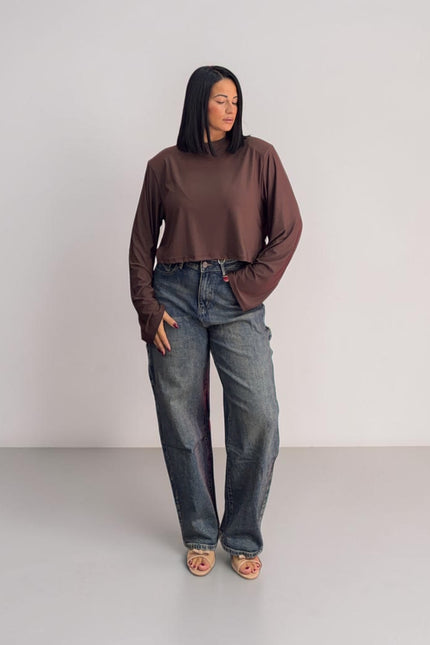Jeans ballon ghette slavato