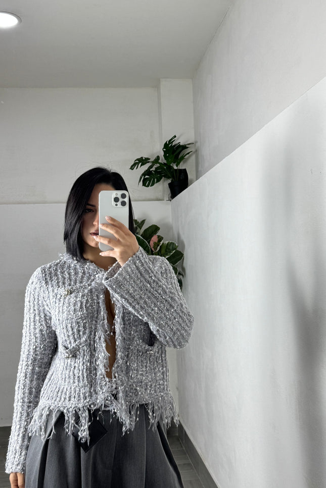 Cardigan tweed in lana