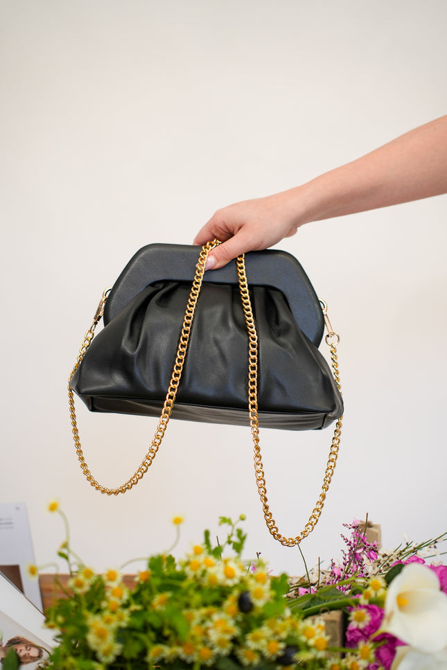 Pochette ecopelle black