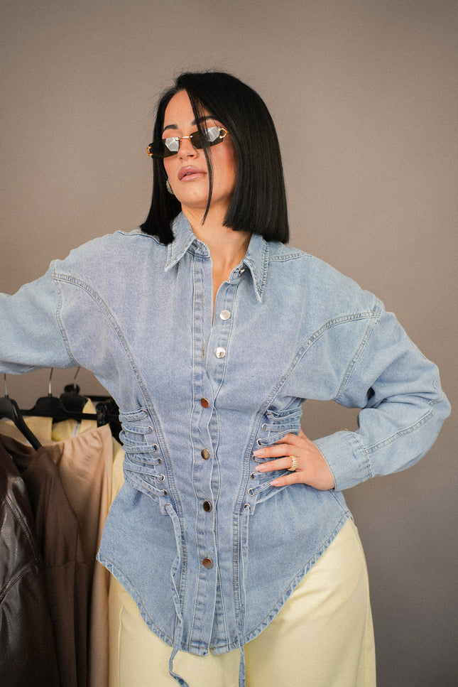 Giacca Corset denim