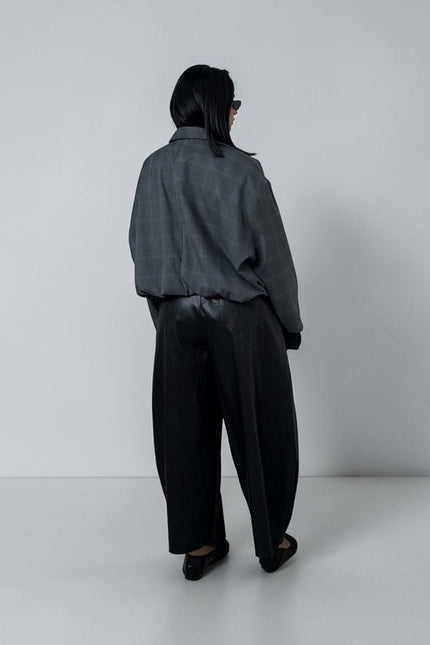 Bomber tartan grigio