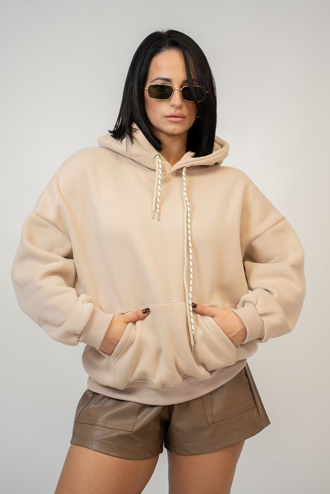 Felpa oversize con cappuccio