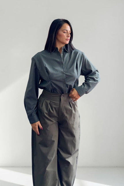 Camicia quadri verde