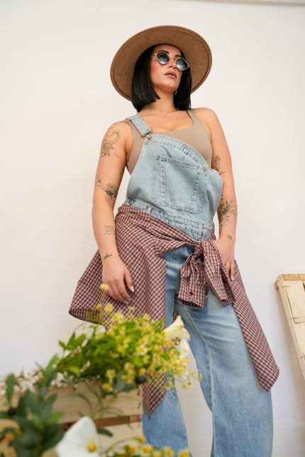 Salopette denim ballon