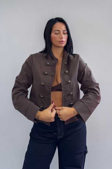 Jacket Military cacao