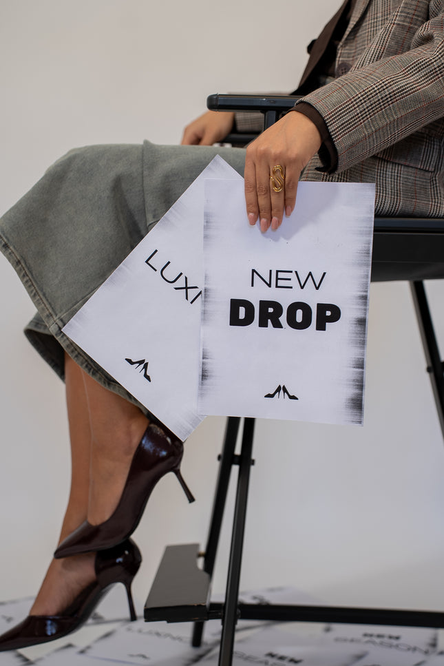 Décolleté onda verniciato bordeaux