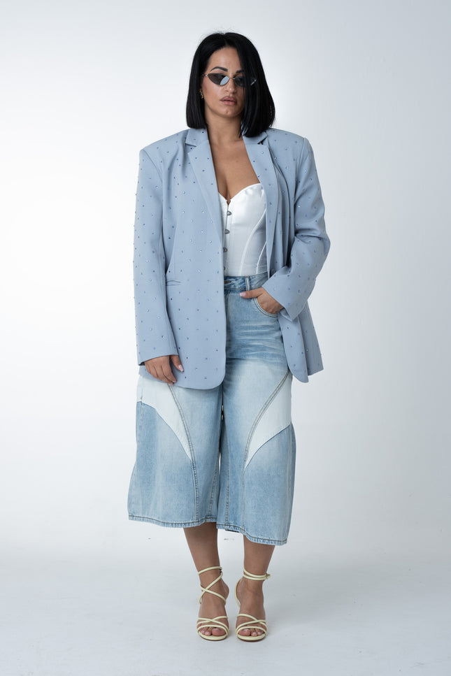 Bermuda denim bicolore