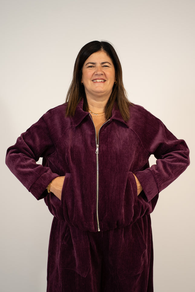 Cordset vellutino bomber pantalone