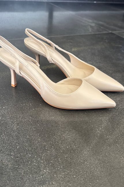 Slingback nude
