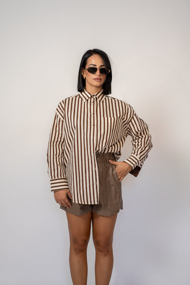 Shorts ecopelle beije