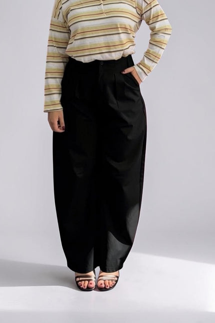 Pantalone ballon pinces nero