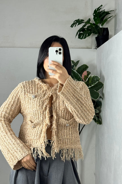 Cardigan tweed in lana