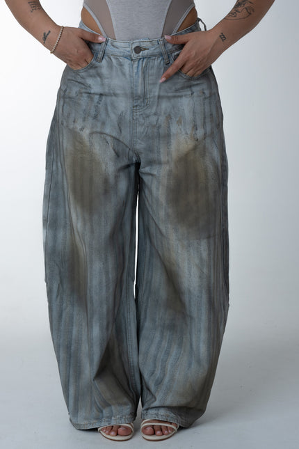 Jeans effetto lavaggio sporco