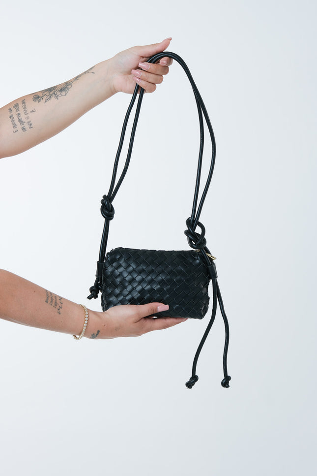 Bag "Bott" intreccio nero