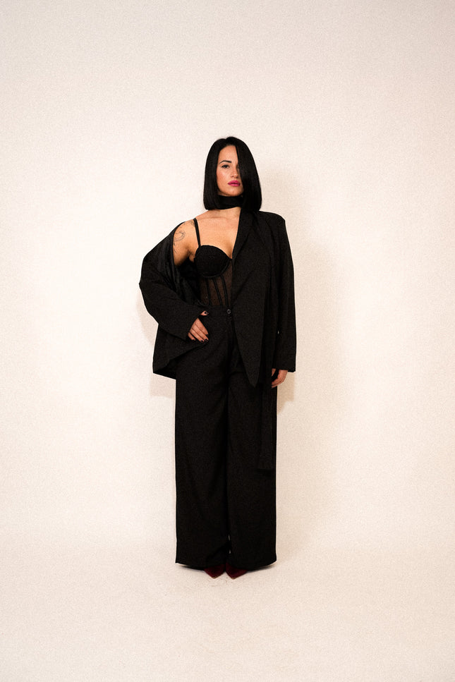 Tailleur kimono black