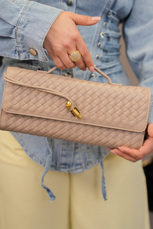 Clutch intreccio fango chiusura nodo