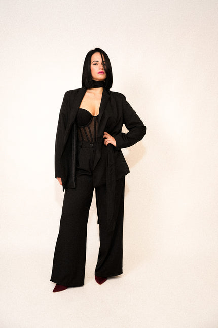 Tailleur kimono black