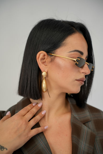 Orecchini pendenti goccia Gold
