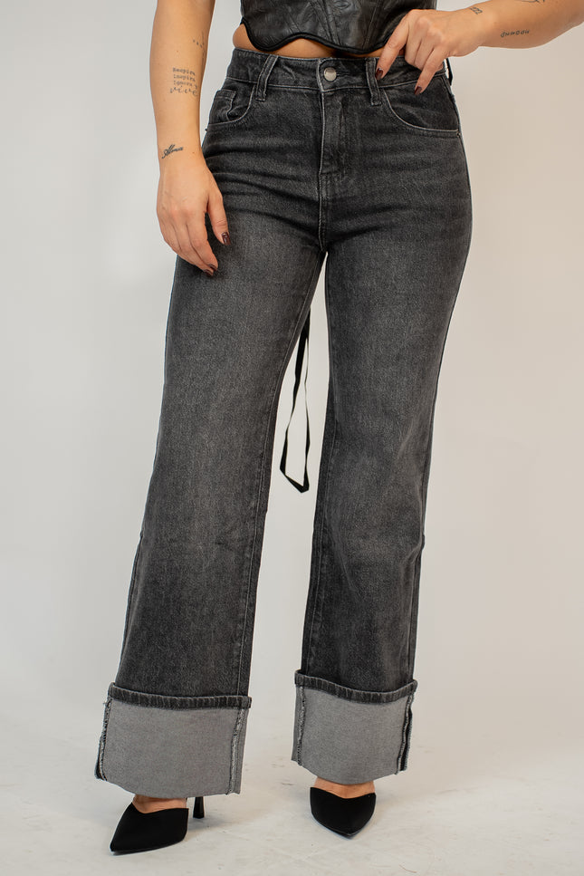 Jeans wide leg  grey