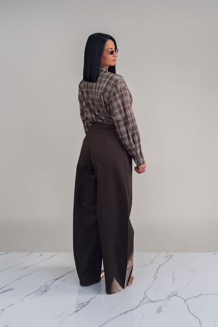 Pantalone ballon pinces cacao