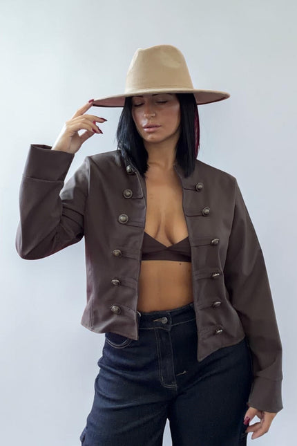 Jacket Military cacao