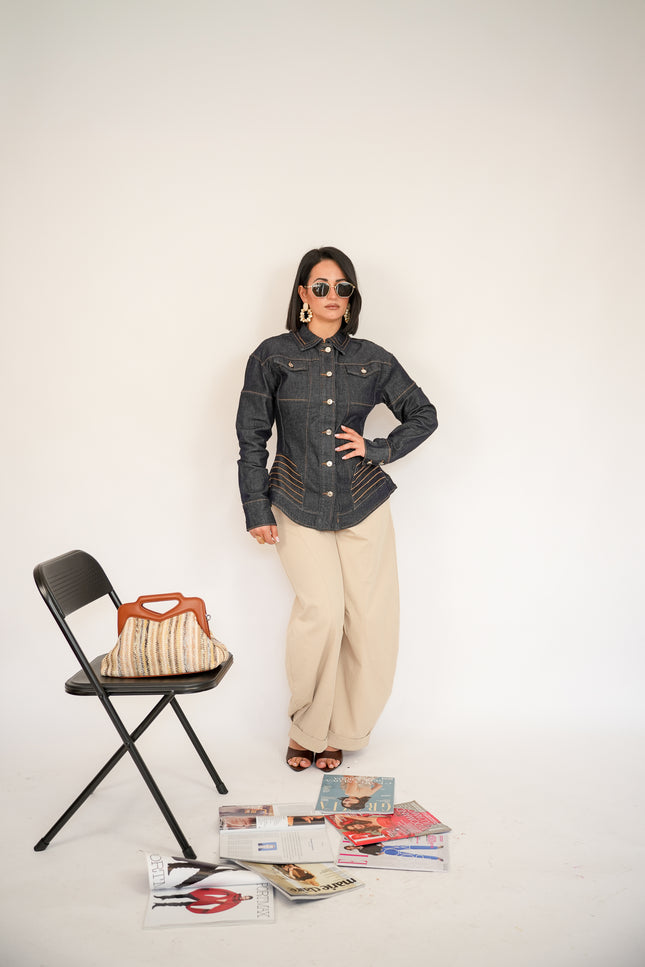 Pantalone ballon piegone beije