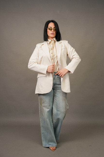 Blazer basic panna