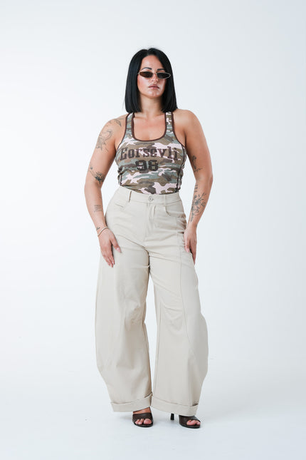 Pantalone ballon piegone Beije