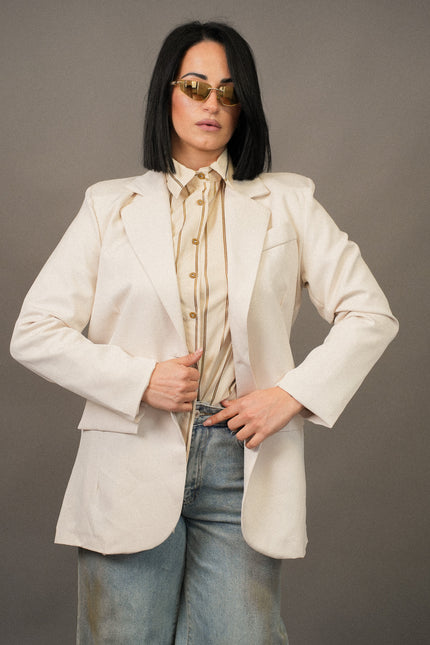 Blazer basic panna