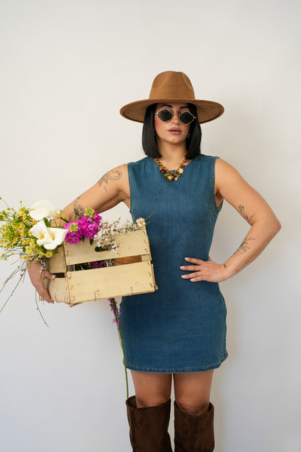 Dress Tubino in denim