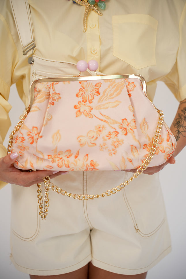 Clutch fantasy rosa arancio