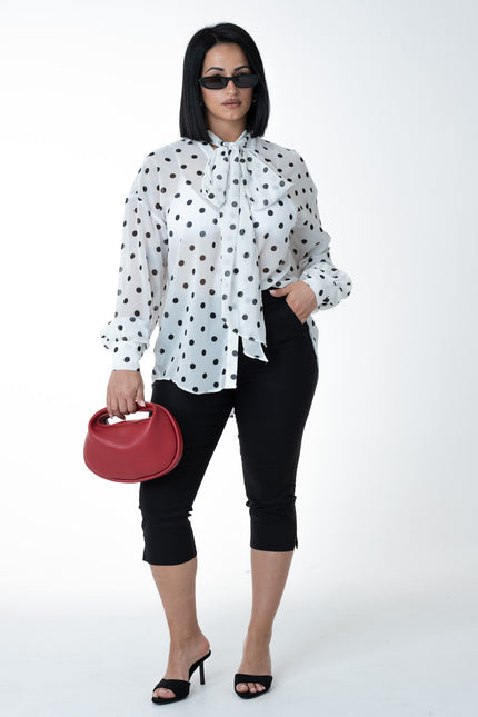 Camicia semi velata pois