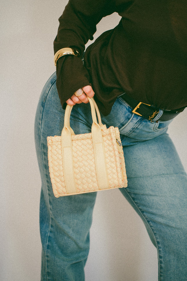 Bag intreccio gialla