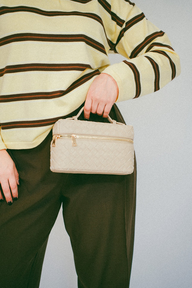 Bauletto intreccio beije