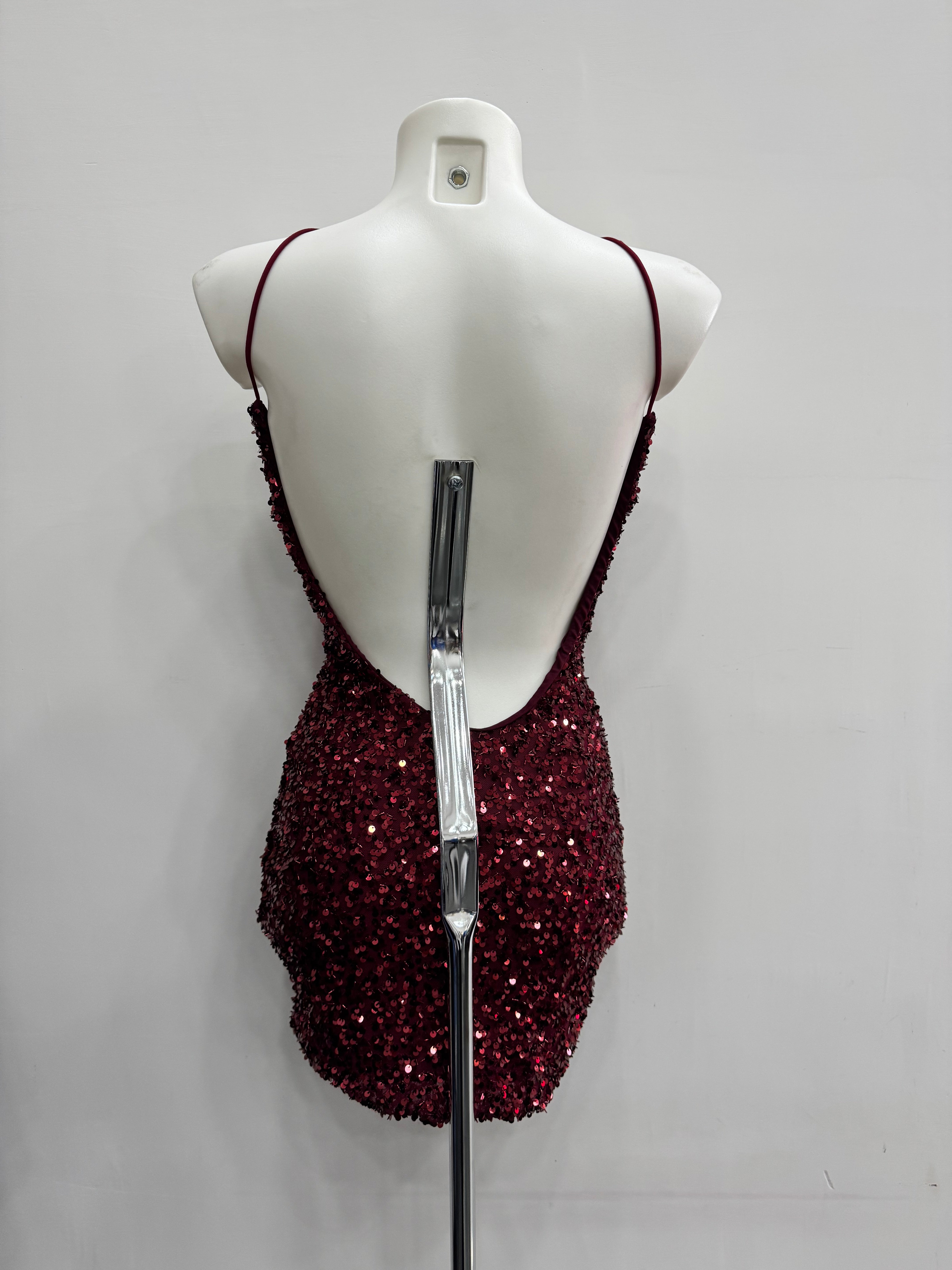 Dress Halter paillettes