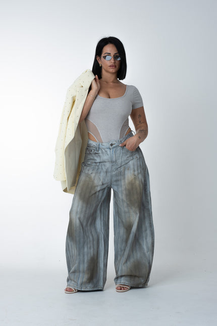 Jeans effetto lavaggio sporco