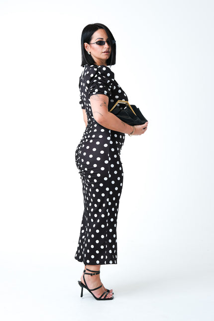 Dress midi pois