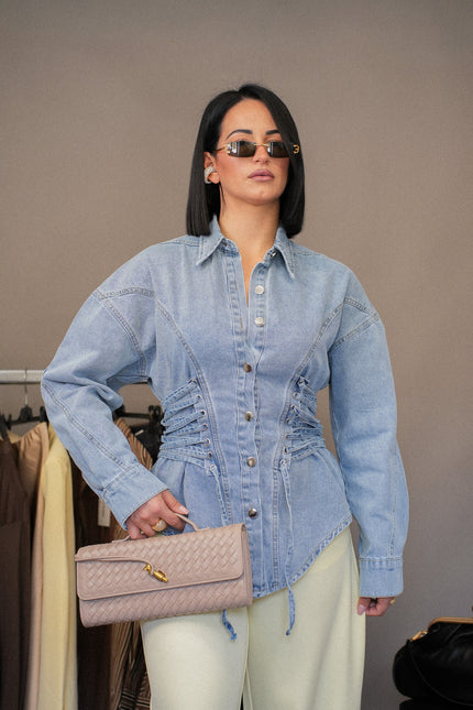 Giacca Corset denim