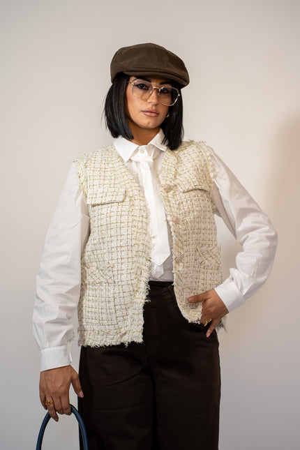 Gilet tweed