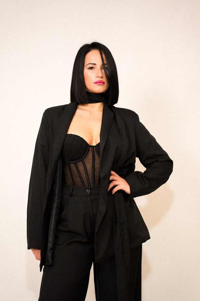 Corpetto v shine black