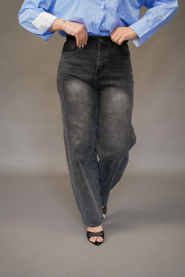 Jeans ballon black/gray