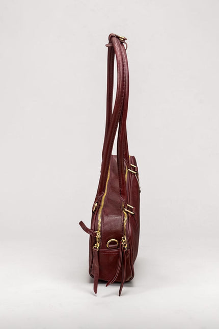 Borsa baguette burgundy