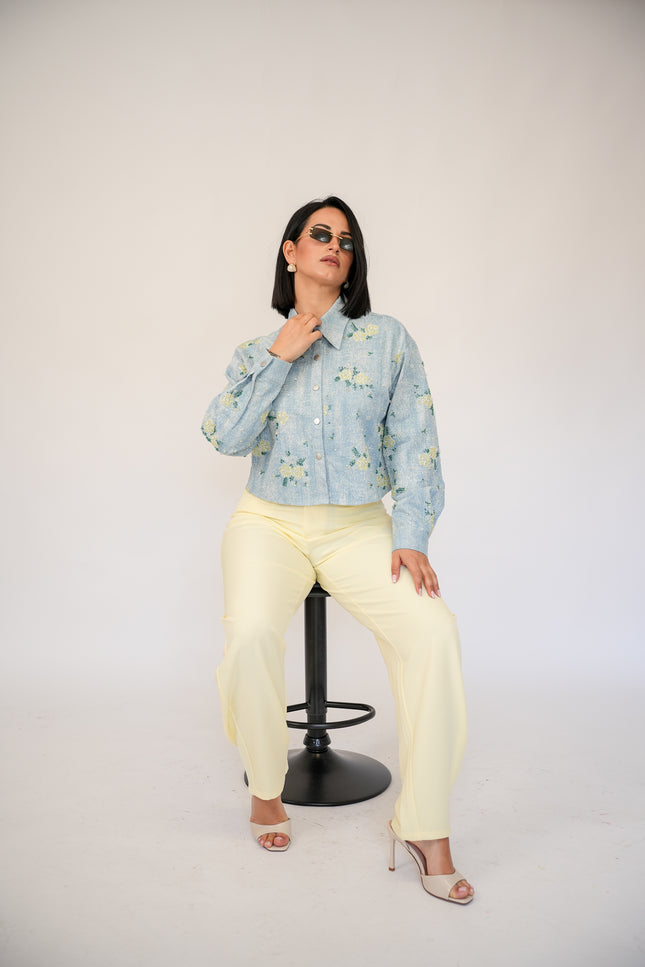 Pantalone ballon giallo
