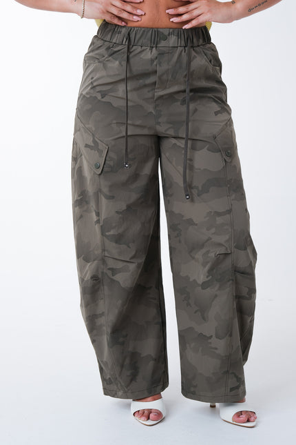 Pantalone Camouflage ballon tessuto tecnico