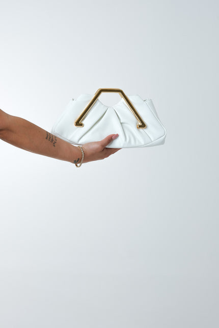 Clutch Lila bianco