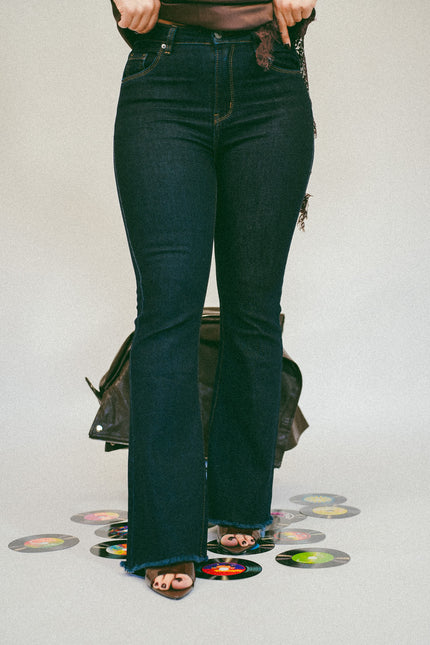 Jeans zampa lavaggio zero