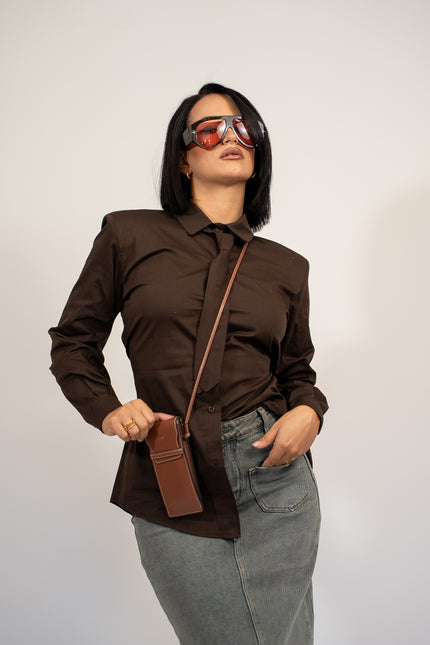 Camicia cotone cravatta
